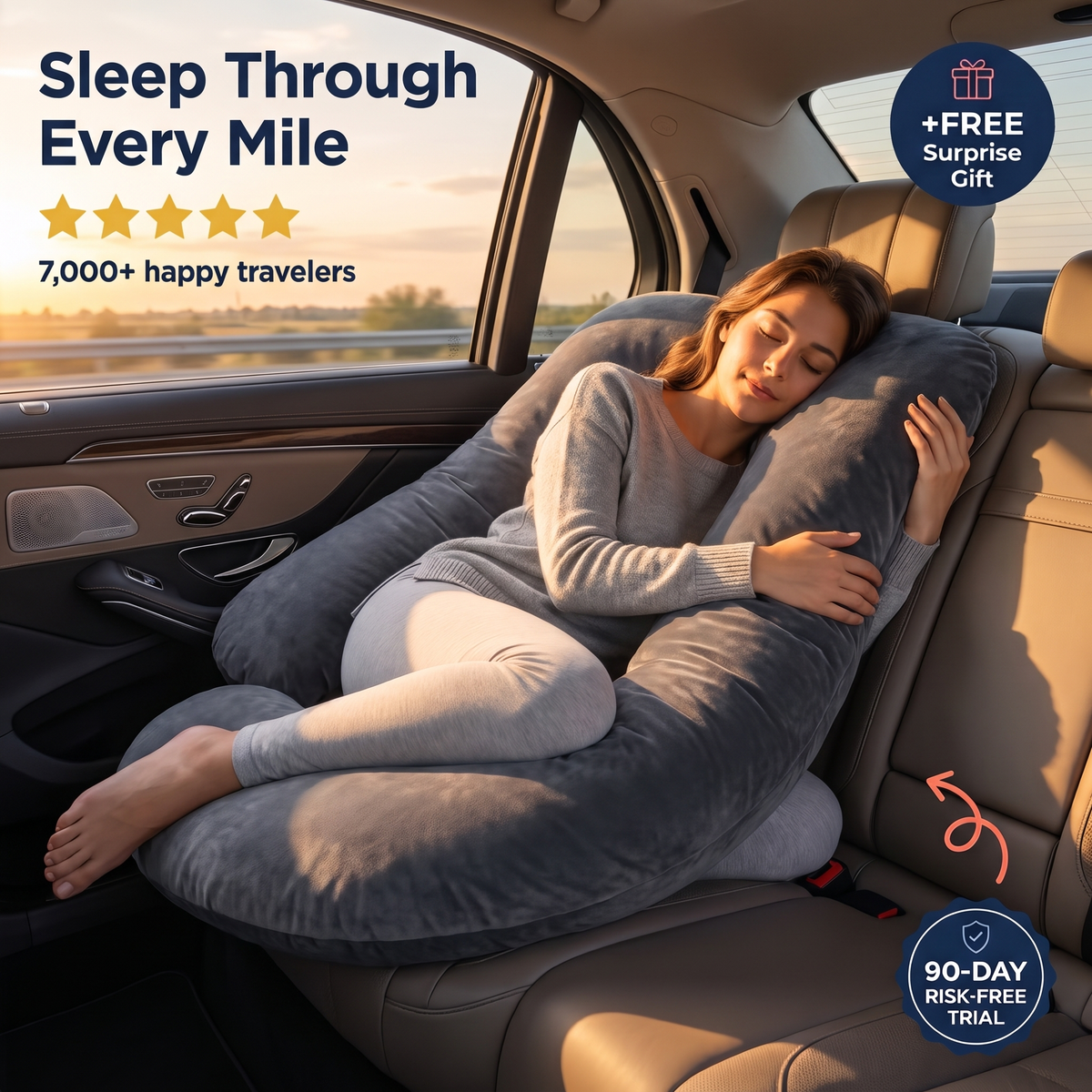 The Original Full Body Travel Pillow - Arrive Refreshed